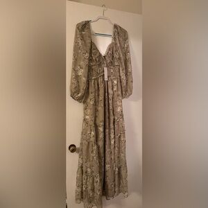 Worth Collective Daphne Long Sleeve Maxi Dress